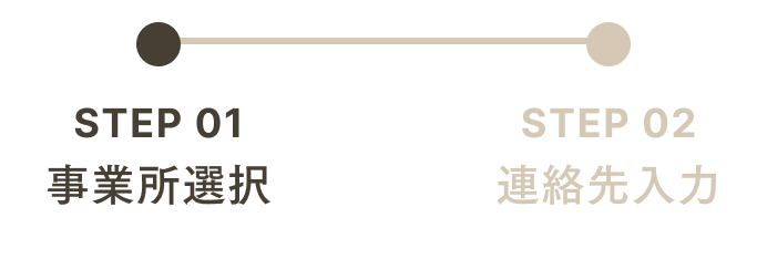 STEP 01 事業所選択